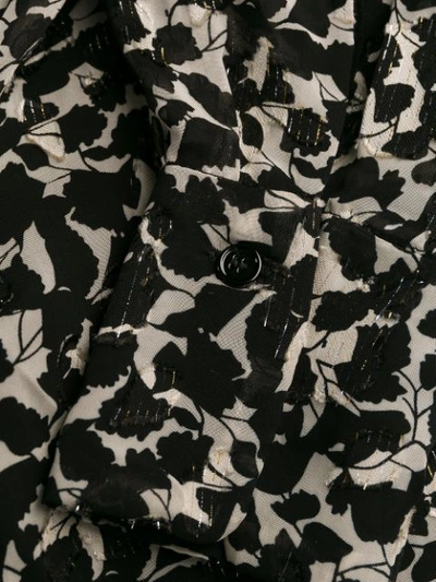 Shop Isabel Marant Leaf Print Blouse In Black