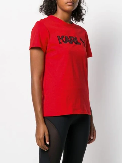 Shop Karl Lagerfeld X Puma T-shirt In Red