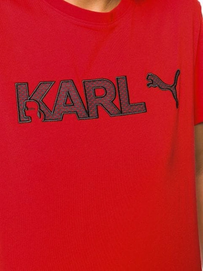 Shop Karl Lagerfeld X Puma T-shirt In Red