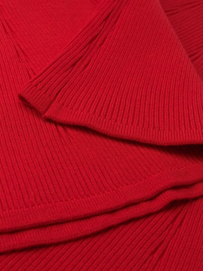Shop Gcds Short Sweat Dress In Red