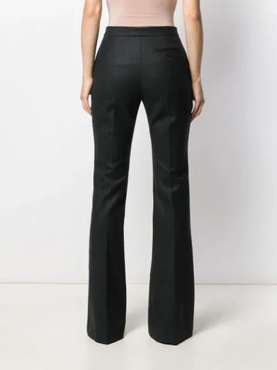 Shop Alexander Mcqueen Flared Tailored Trousers In Grey