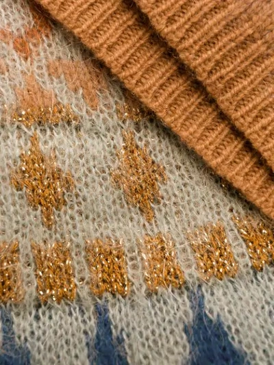 Shop Alessia Santi Argyle-knit Jumper In Blue