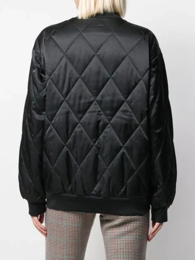 Shop Nike Air Quilted Bomber Jacket In Nero010