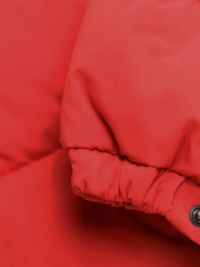 Shop Aspesi Feather Down Jacket In Red