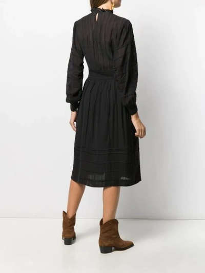 Shop Isabel Marant Étoile Odea Flared Dress In Black