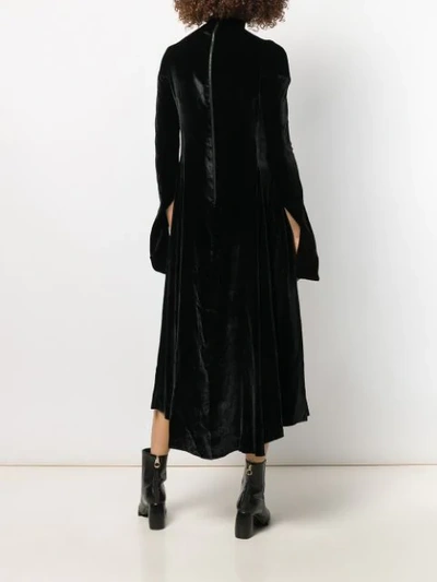 AGANOVICH HIGH NECK SHIFT DRESS - 黑色