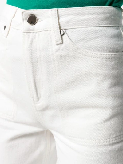 Shop Cotélac High-rise Tapered Jeans In White