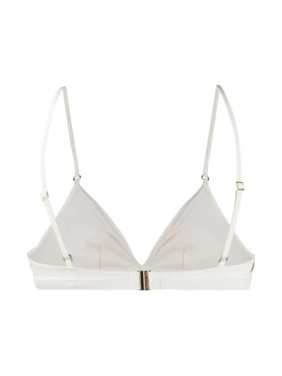 Shop Stella Mccartney Star-embellished Bikini Top In Neutrals