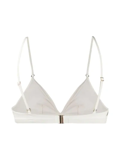 Stella Mccartney Star-embellished Bikini Top In Neutrals