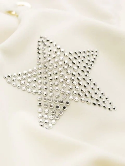 Stella Mccartney Star-embellished Bikini Top In Neutrals