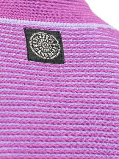 Shop Nagnata Cropped Rib-knit Sweatshirt In Purple