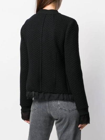 Shop Dolce & Gabbana Bouclé Tweed Jacket In Black