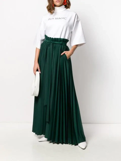 Shop Atu Body Couture Tie-waist Trousers In Green