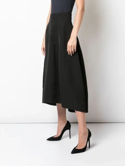 Shop Co High Waisted Midi Skirt In Black