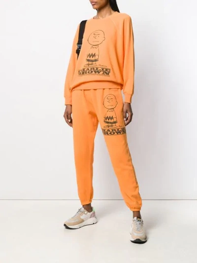 Shop Marc Jacobs 'charlie Brown' Sweatshirt - Orange