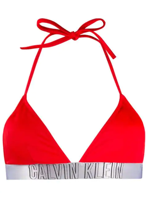calvin klein bikini top red