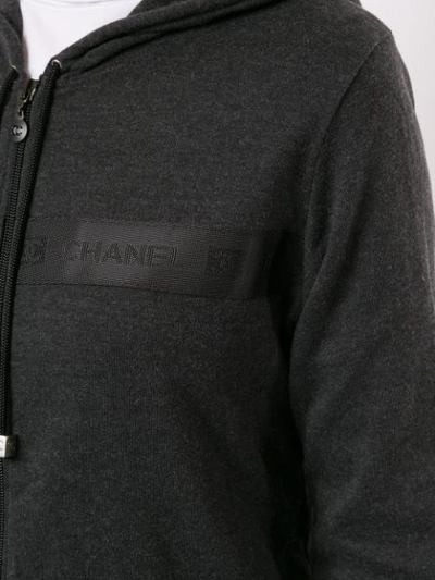 Pre-owned Chanel Sports Line Hoodie In Grey