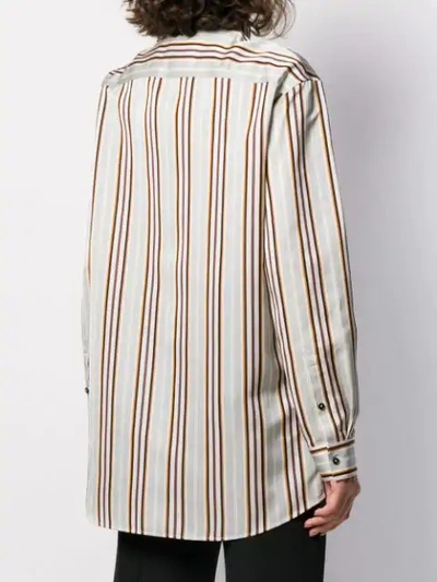 Shop Jil Sander Striped Long Shirt In 962 Open Miscellan