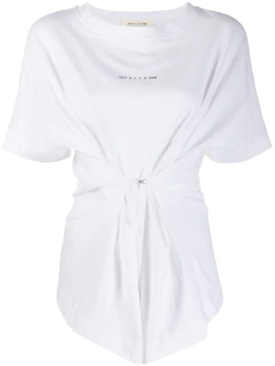Shop Alyx Cinched T-shirt In Wth0001 White
