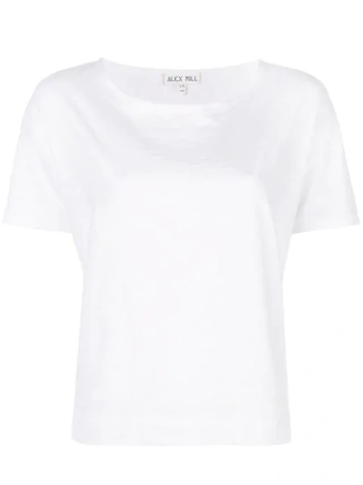 Shop Alex Mill Slub Boat Neck T In White