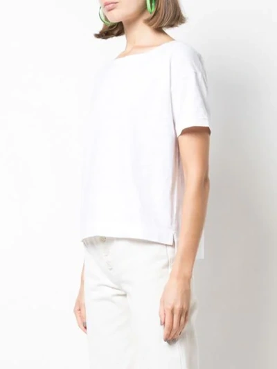 SLUB BOAT NECK T-SHIRT