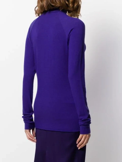 Shop Haider Ackermann Delta Turtleneck Jumper In Purple