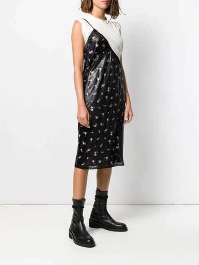 Shop Alexander Wang Floral T-shirt Dress In Black