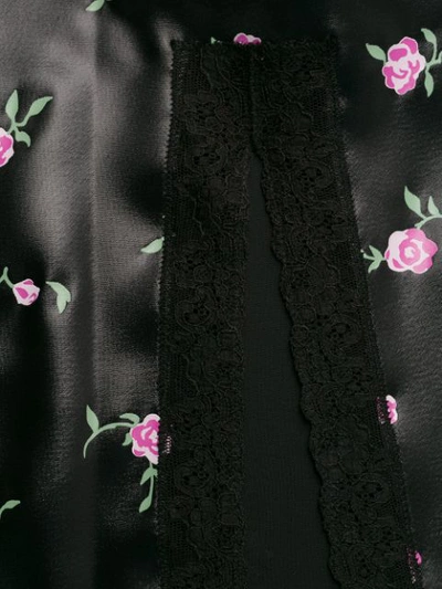 Shop Alexander Wang Floral T-shirt Dress In Black