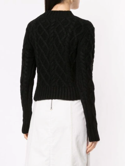 Shop Aje Gestrickter Pullover In Black