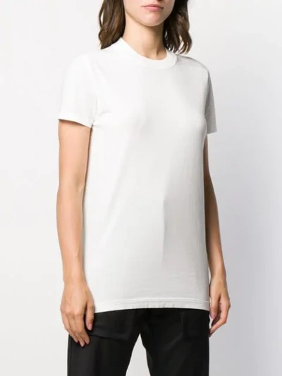 Shop Rick Owens Drkshdw Basic T-shirt - White