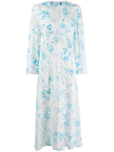 Shop Rixo London 'indra' Kleid Mit Blumenmuster In White