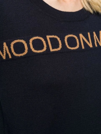 Shop Patrizia Pepe Mood On Moon Crew Neck Sweater In Blue