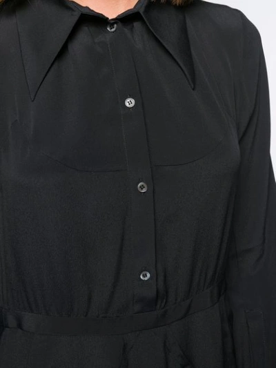 Shop N°21 Midi Shirt Dress In Black
