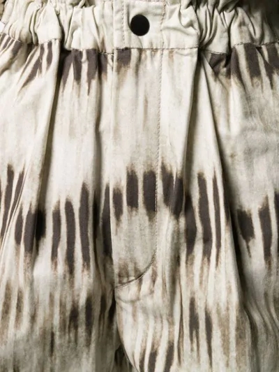 Shop Isabel Marant High Waisted Tie-dye Shorts In Neutrals