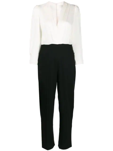 white long sleeve jumpsuit