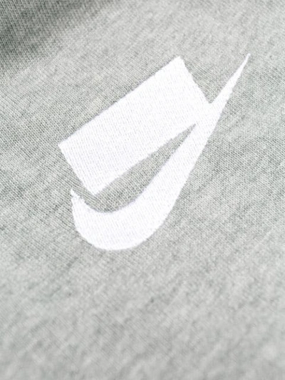 Shop Nike Crop Polo Top In Grey