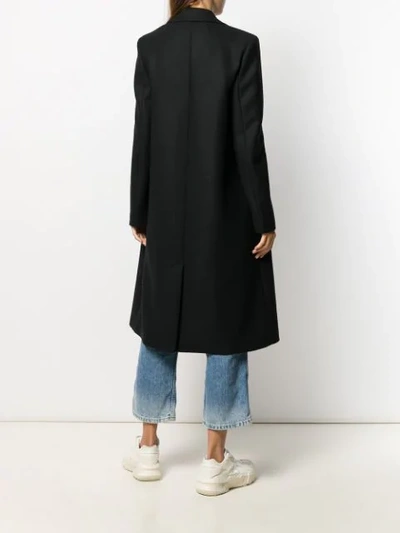 Shop Ps By Paul Smith Double Buttoned Coat In Black