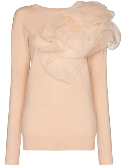 Shop Sies Marjan Awa Ruffle Detail Jumper In Neutrals