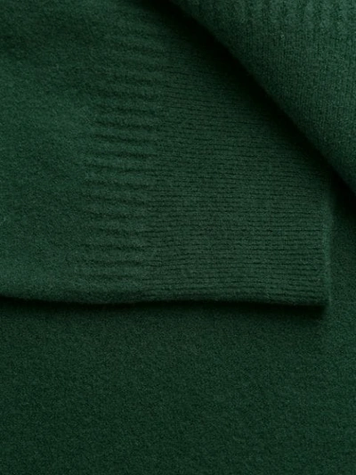 Shop Stella Mccartney Split-neck Boiled Sweater In Green