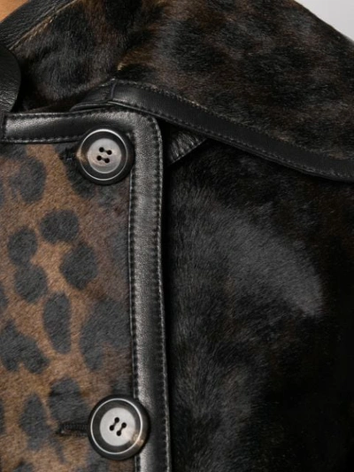 Shop Tom Ford Leopard Print Coat In Brown