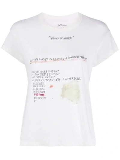 Shop Bellerose Floyd O'brien Print T-shirt In White