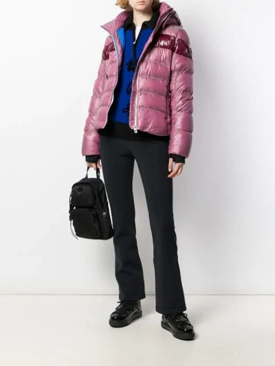 Shop Rossignol Contrast Stripe Ski Jacket In Pink