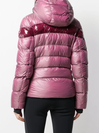 Shop Rossignol Contrast Stripe Ski Jacket In Pink