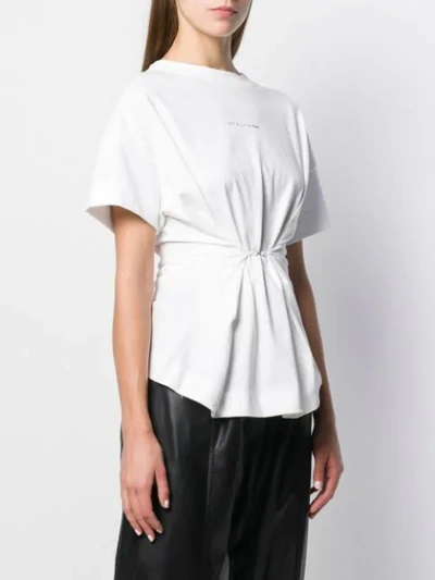 Shop Alyx Short Sleeve Cinched T-shirt In White