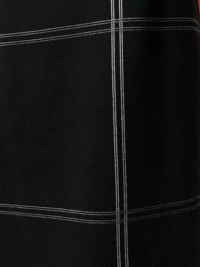 Pre-owned Dolce & Gabbana 1990's Oversized Check Short Skirt In Black