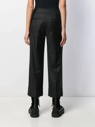 Shop Peserico Tailored Straight-leg Trousers In Black