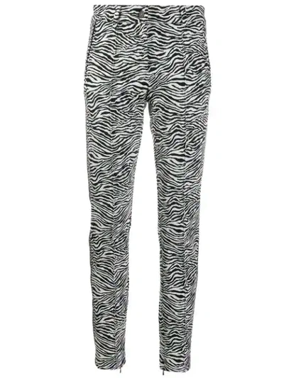 ZEBRA PRINT TAILORED TROUSERS