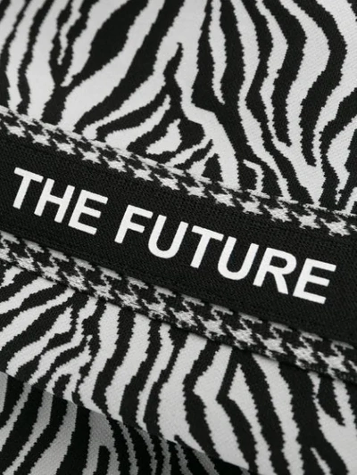 Shop Cambio Zebra Print Tailored Trousers In Black