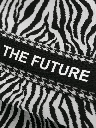 Cambio Zebra Print Tailored Trousers In Black