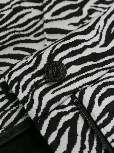 Cambio Zebra Print Tailored Trousers In Black